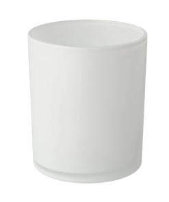 Matte White Oxford Style Candle Jar